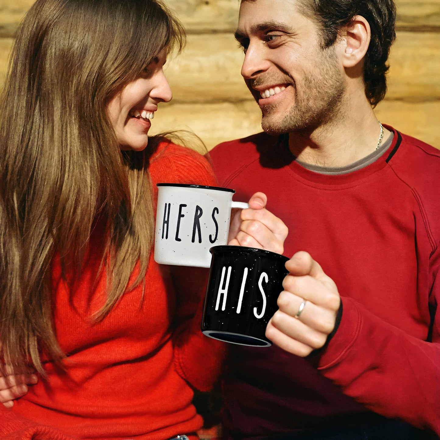 His And Hers Mugs Set Of 2 Coffee Mug 11 Ounce, Cute Matching Coffee Mug Couples for Anniversary, Engagement Him Her Gift