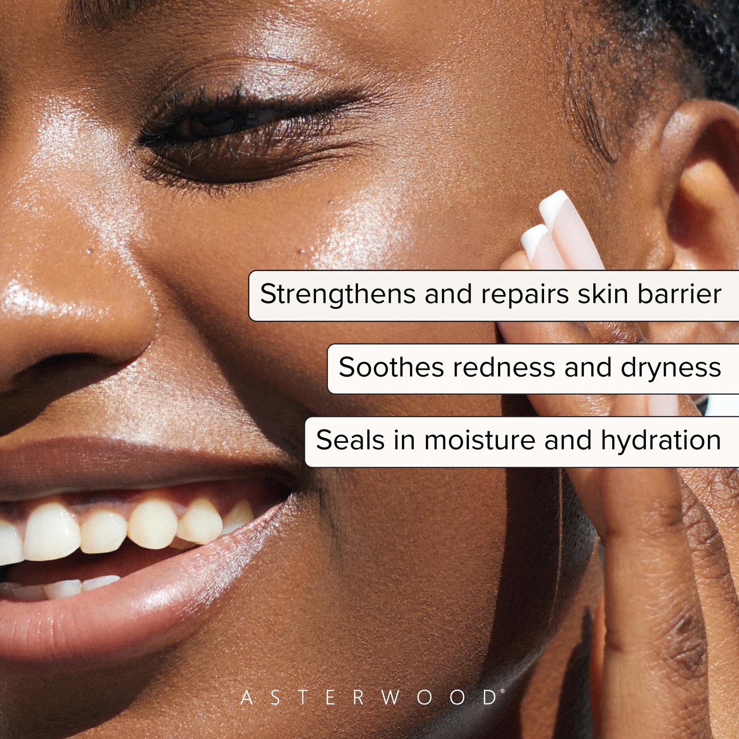 Asterwood Triple Ceramide Barrier Repair Serum - Hydrating, Calming, & Barrier-Restoring Skin Facial Serum - with Ceramide Complex, Squalane, Hyaluronic Acid - Fragrance-Free, Cruelty-Free - 1 Fl Oz