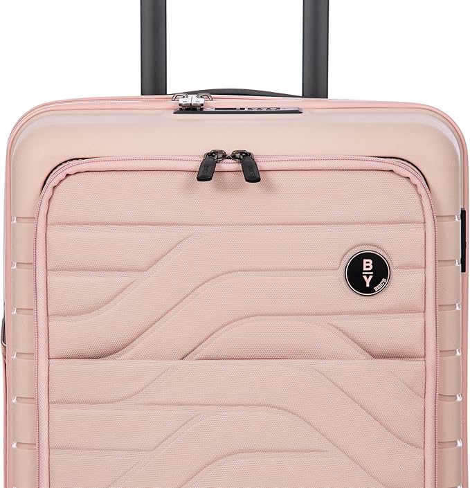 Bric's B|Y Ulisse Spinner Suitcase - 21 Inch Carry-On Luggage - Hard Exterior and TSA-Approved Lock - Rosa Perla