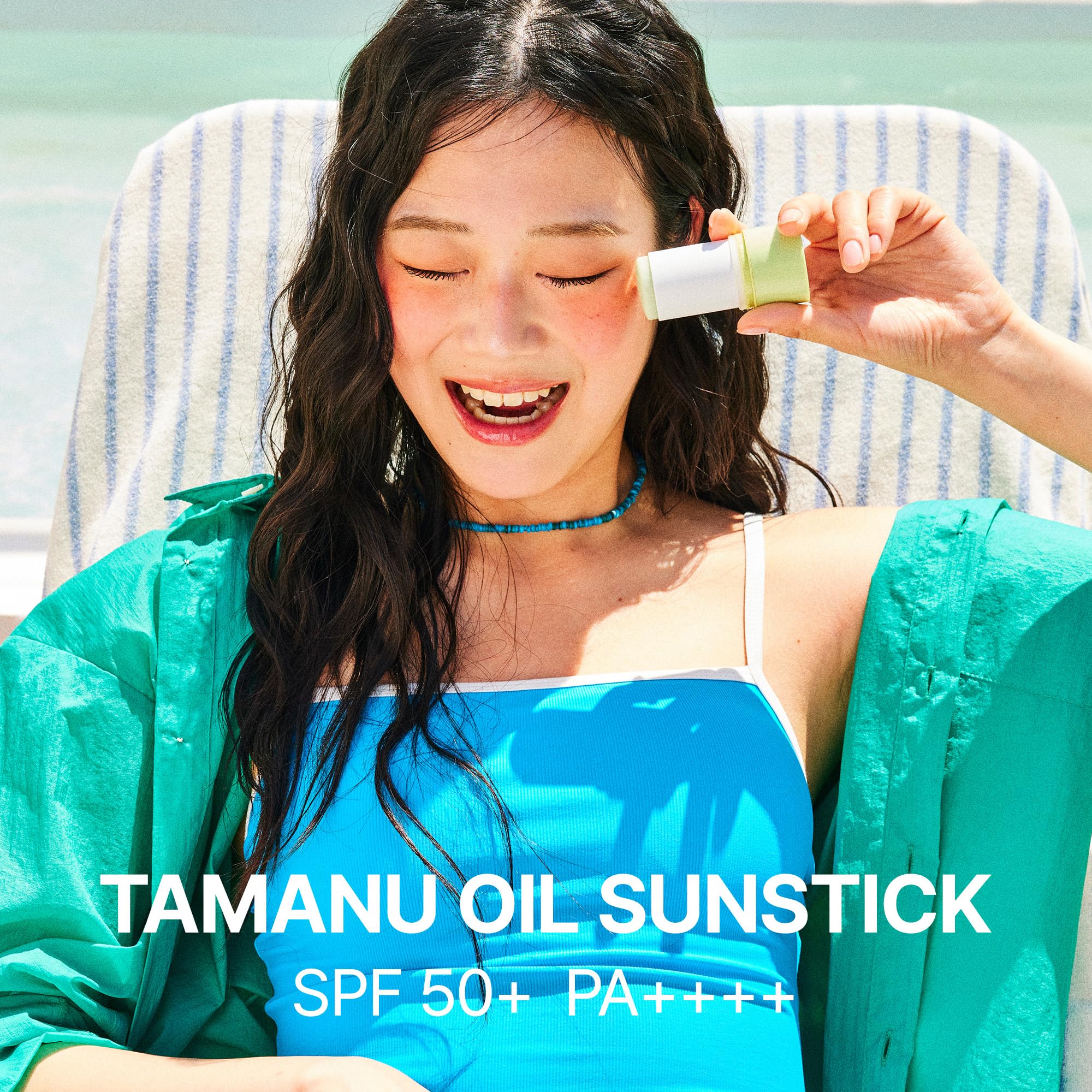 LA'DOR Tamanu Sunstick Bar Smoothing Nourishing SPF50+ PA++++ No Whitecast Non-sticky Non-oily Matte Finish Sun Protection for Face and Body Suncare for All Skin Types Korean Skincare