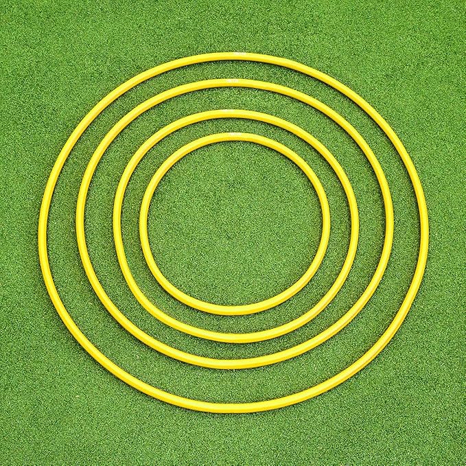 METIS Hula Hoops | Pack of 6 or 12 | Fitness, Exercise, Gymnastics, Kids, Adults, Dog Agility [Available in 4 Sizes]
