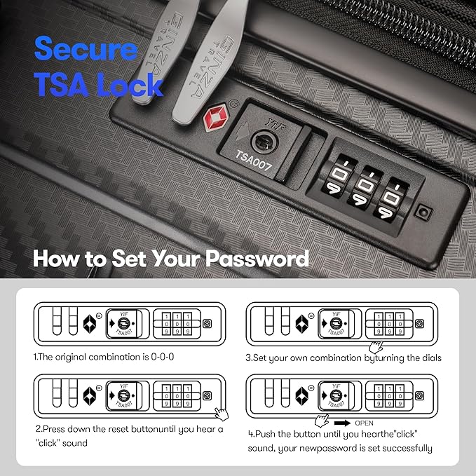 29 Inch Large Checked Luggage Expandable Hard Shell Suitcase with Spinner Wheels TSA Lock for Travel, 29inch, Black