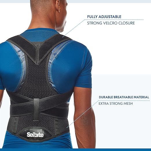 Back Brace Posture Corrector for Women and Men - Adjustable, Breathable and Comfortable Posture Support for Upper and Lower Back Pain Relief