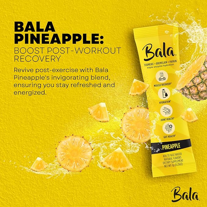 Bala Enzyme Sugar-Free Drink Mix - Pineapple 0.25oz (8 Count)