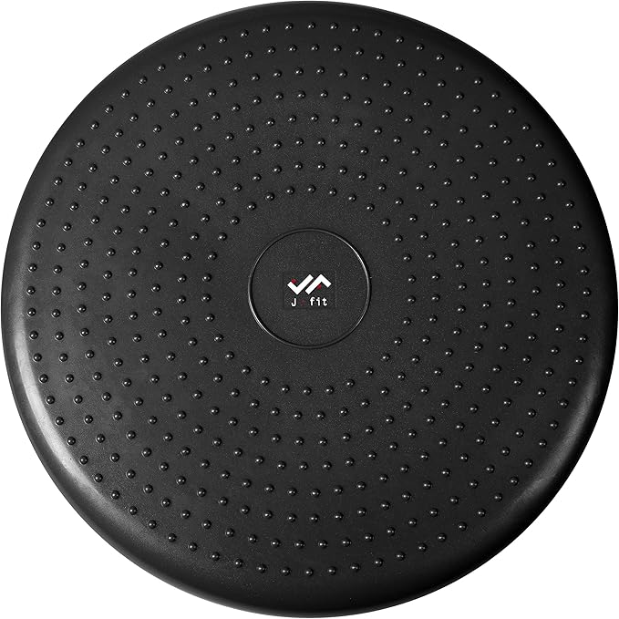 JFIT Inflatable Balance and Stability Disc, Black, 13-Inch
