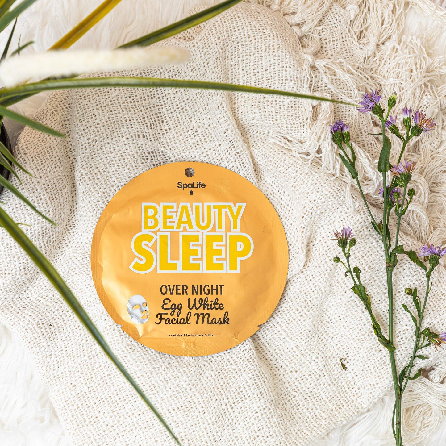 SpaLife Beauty Sleep Overnight Egg White Facial Mask 10 count