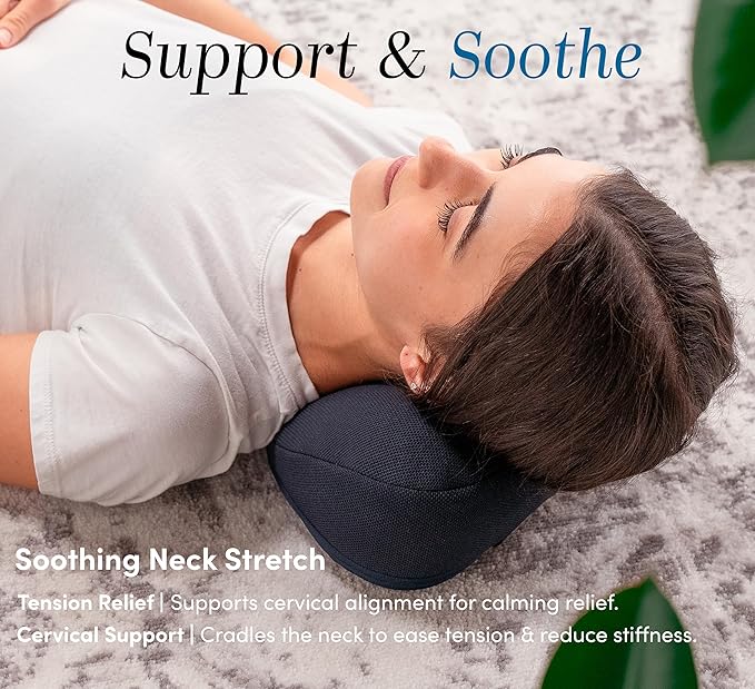 Halo Neck Stretch Pillow Supportive Cervical Comfort for Pain Relief, Posture Alignment, and Stress Reduction