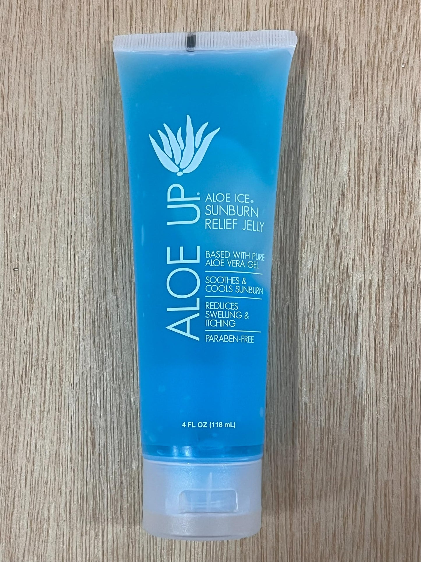 ALOE UP Ice Sunburn Relief Jelly - Pure Aloe Vera Gel Sunburn Relief for Adults & Kids, Aloe Vera Gel Face & Body, Natural Cruelty-Free Aloe Gel, Aloe Vera Gel Skin Lotion - 4 Oz (2pack)