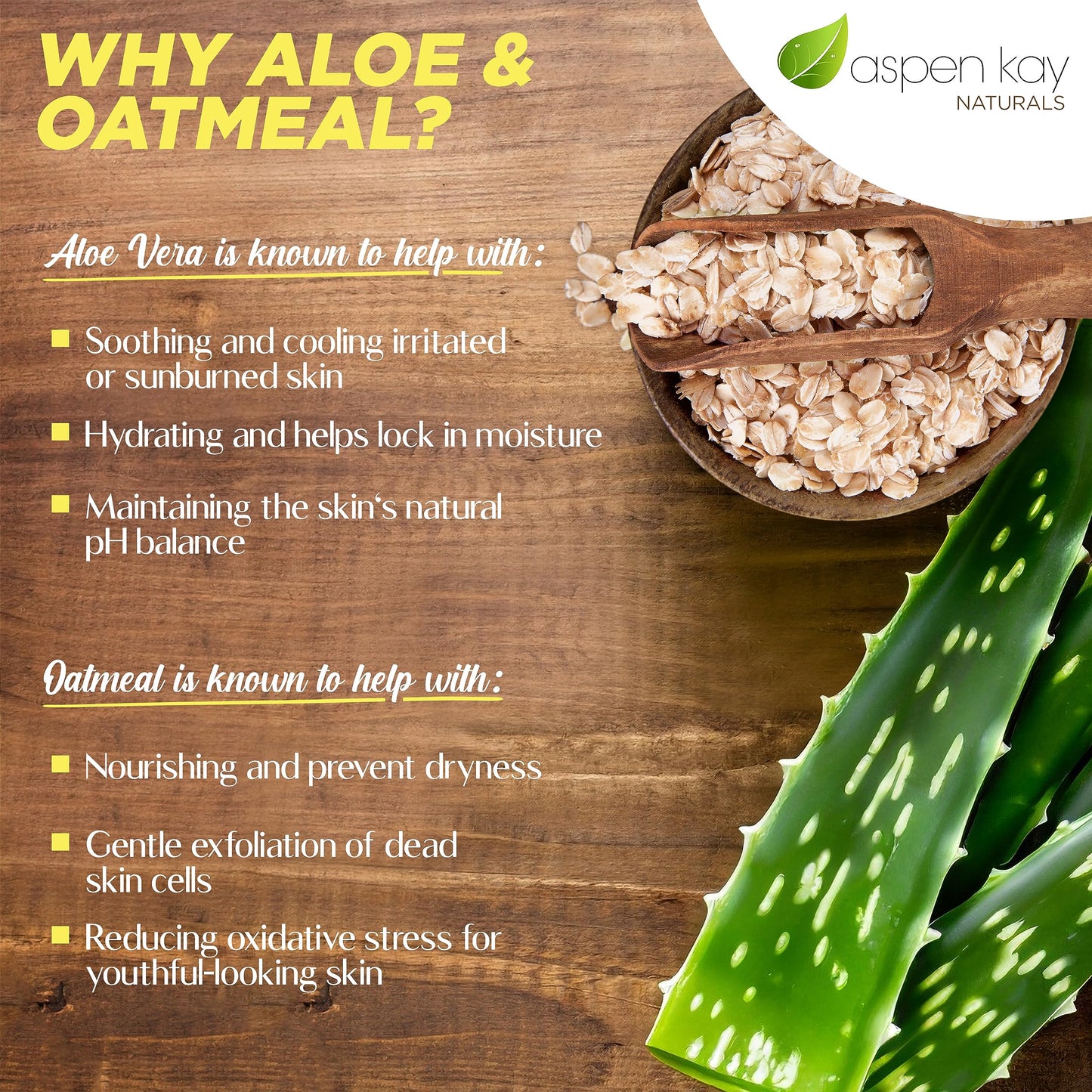 Aloe Vera & Oatmeal Soap Bar with Calamine, Natural & Organic Ingredients - Organic Aloe Vera & Colloidal Oats. Face & Body - for Men, Women & Teens. Gentle Body Wash. 4.5 oz Bar