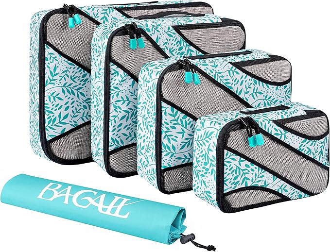 BAGAIL 6 Set Packing Cubes,Travel Luggage Packing Organizers