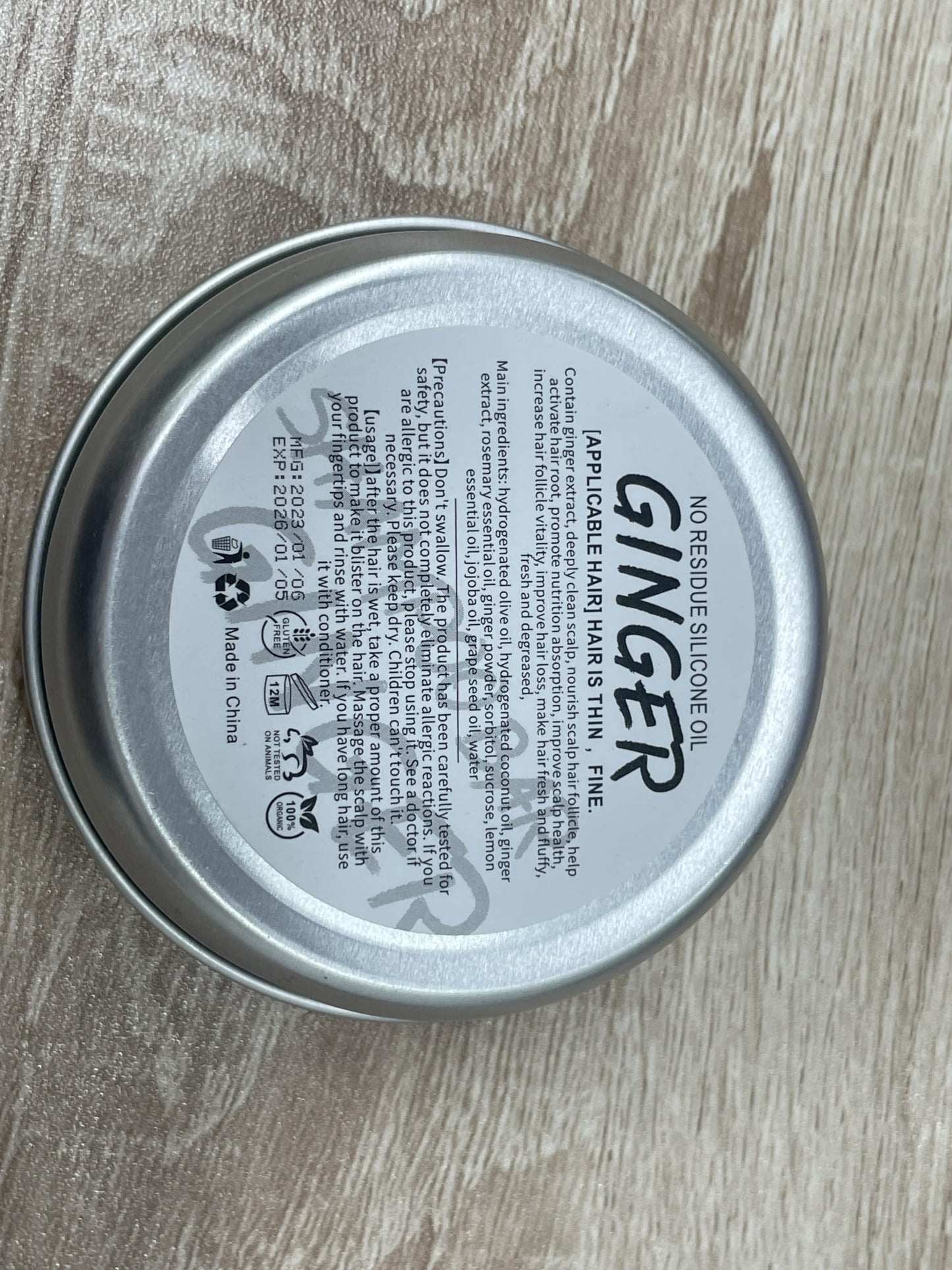 Starhig Ginger Hair Regrowth Shampoo Bar, 3 Pcs, Natural Organic, Promotes Growth, Repairs Damaged Hair, Suitable for All Hair Types