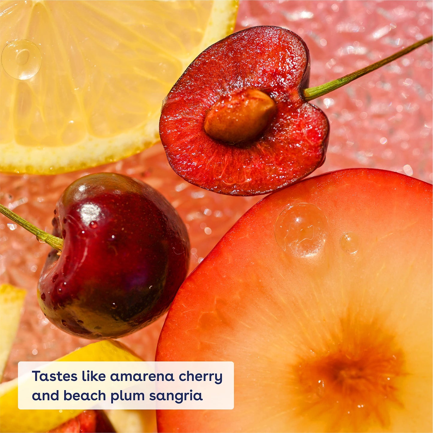 eos Sunset Sips Lip Butter Tube- Wild Cherry Slushie, 24-Hour Moisture, Overnight Lip Mask, Lip Care Products, 0.35 fl oz