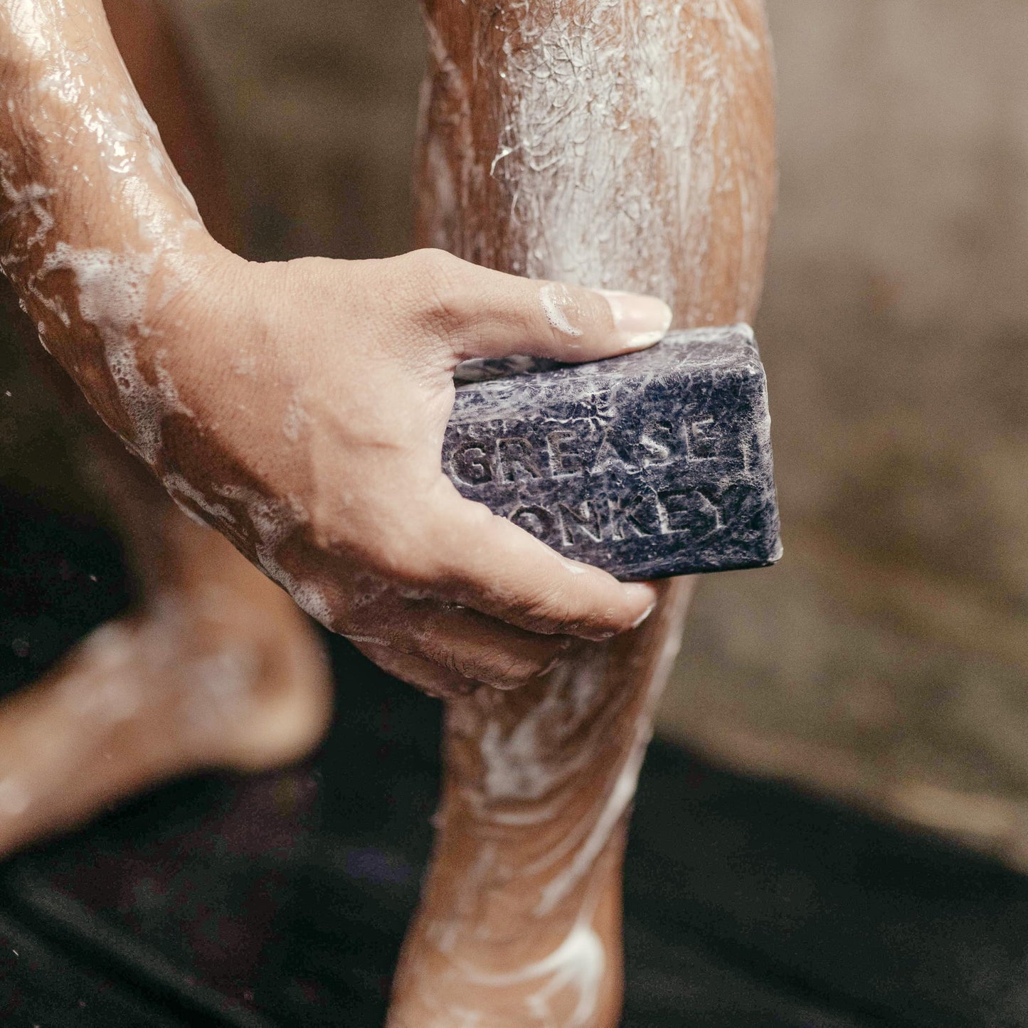 Bali Soap Grease Monkey - Natural Soap for Men, Dad, Husband - Special Father's Day Gift - Activated Charcoal Scrub for Mechanic - Cleans Dirty, Greasy Hands - Pack of 1, 7oz Bar