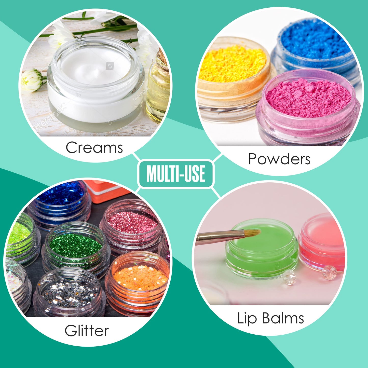 Houseables Sample Containers, Lip Balm Containers, Sample Jars, Mini Jars with Lids, Small, Empty, Makeup, Powder, Gloss, Cosmetic, Tiny, Chapstick, Dab, Wax, Scrub, Little, Clear Plastic 3 Gram, 50PK