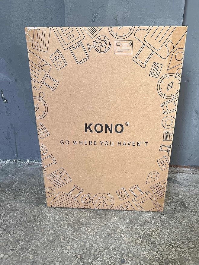 Kono 20'' Carry on Luggage Lightweight with Spinner Wheel TSA Lock Hardside Luggage 20.3" x 15" x 8.3" Carry on Suitcase Cream White