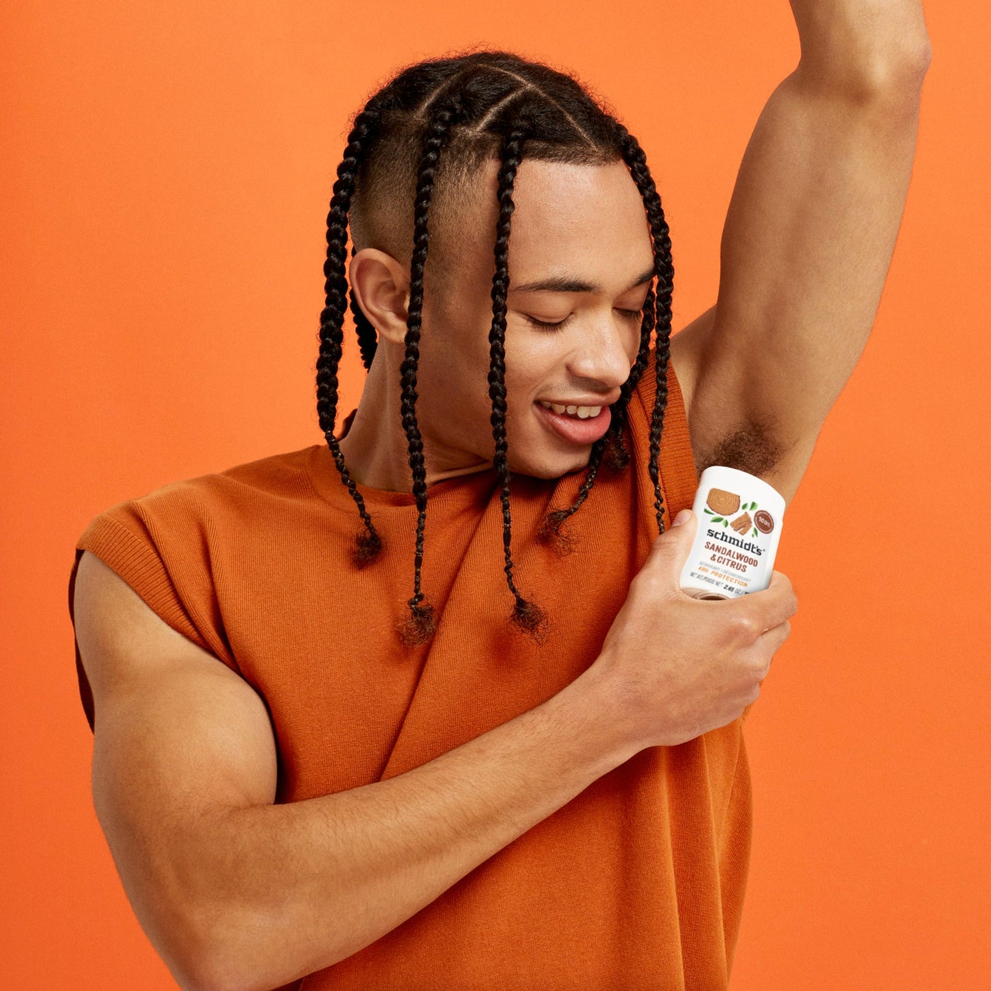 Schmidt's Aluminum-Free Vegan Deodorant Sandalwood & Citrus 2 Count for Women and Men, with 24 Hour Odor Protection, Natural Ingredients, Cruelty-Free, 2.65 oz