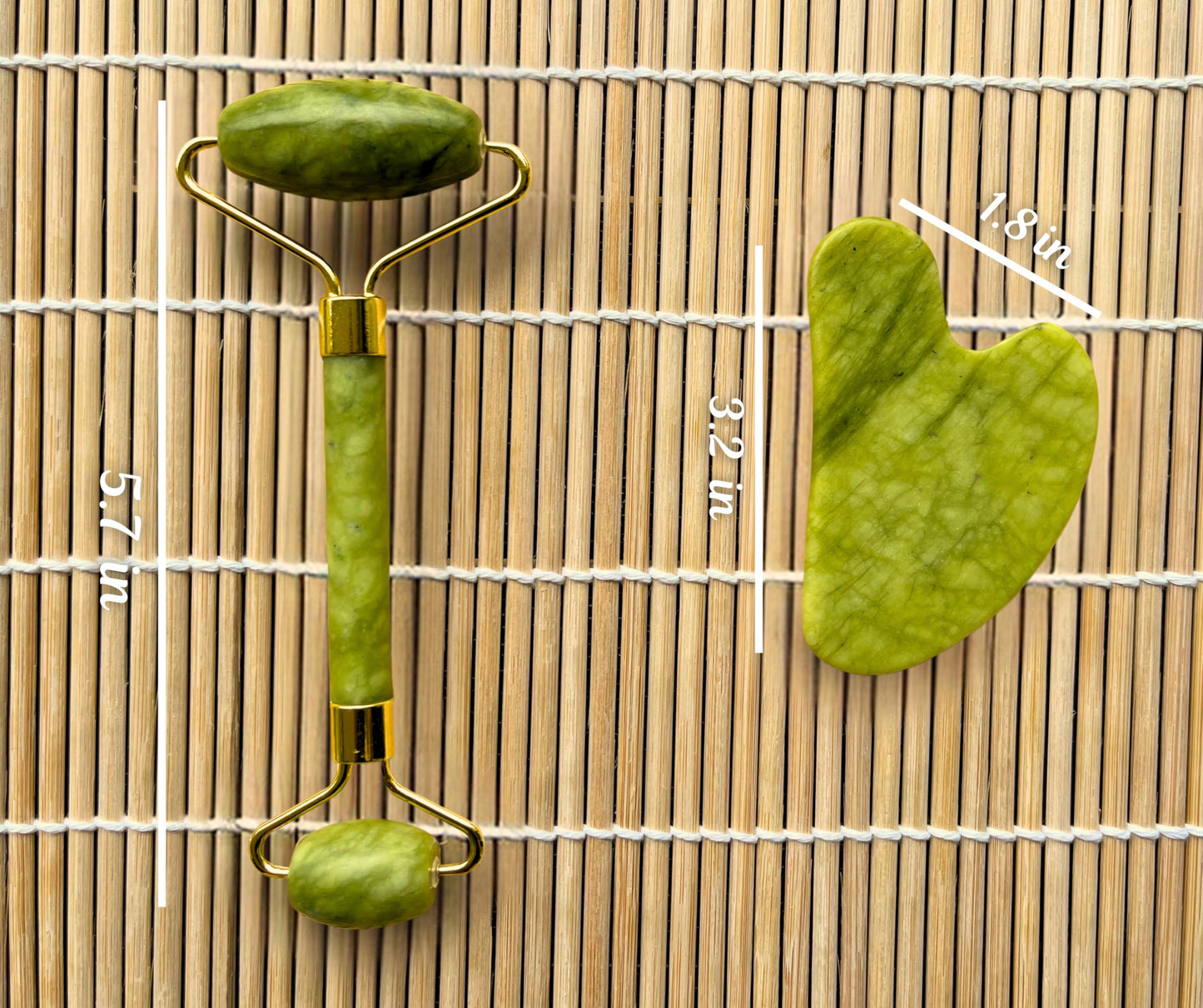 Gua Sha & Jade Roller Set, Facial Tools, for Face and Body Massage,Great for Skin Care,Anti Ageing Device,Wrinckle Remover,Jawline Shaper,Perfect Self Care Gift for Women and Man