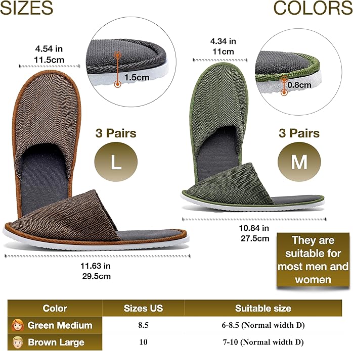 6-10 Pairs Spa Slippers, Non Slip Disposable Slippers For Guest, Washable Reusable, Which Can Be Used As Women Men, House, Indoor, Bathroom, Bedroom, Hotel, Bride Slippers