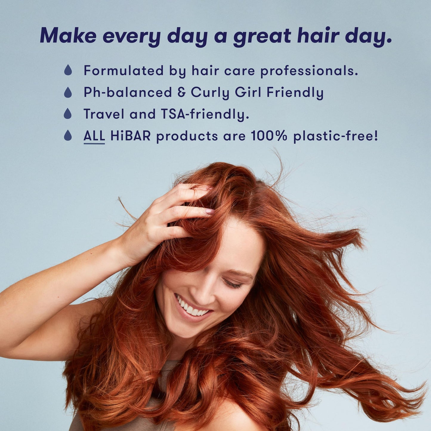 HiBAR - Moisturize Conditioner Bar - For Dry, Frizzy Hair - Deeply Nourishing & Hydrating - With Coconut Oil, Cocoa Butter, Rice Protein, & Vitamin B5 -Soap, Plastic & Sulfate-Free -Vegan -1 Solid Bar