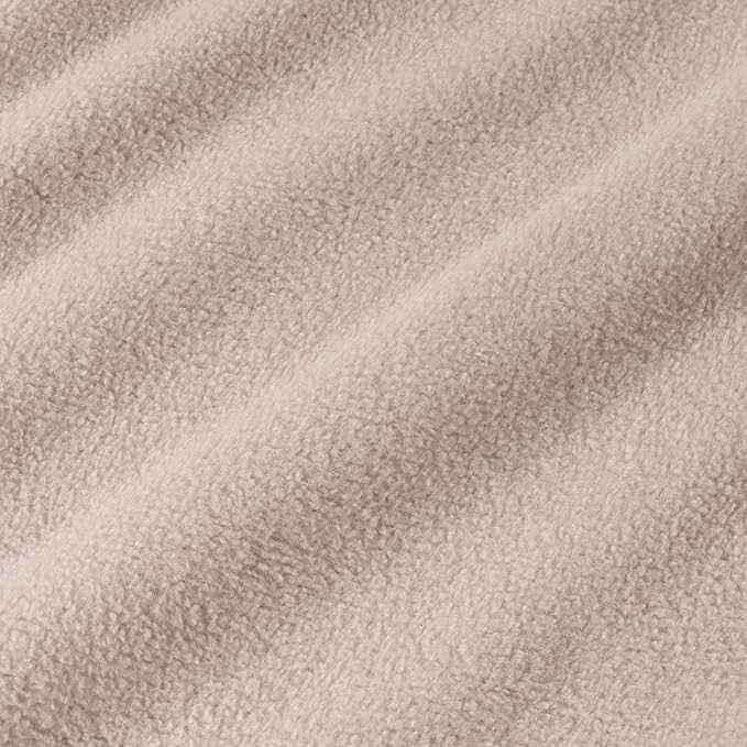 Berkshire Blanket Microfleece King Size Bed Blanket Macadamia,Lightweight Soft Breathable Plush Micro Fleece Blanket for Bed Couch Sofa,90x108 Inches