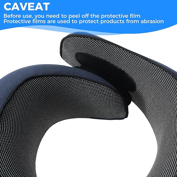Travel Pillow,Travel Neck Pillows for Airplanes,Comfortable Breathable Cover,Memory Foam 360 Degree Support Stowable Pillows,Ideal Accessory for Sleeping Offices and Cars(Navy Blue)