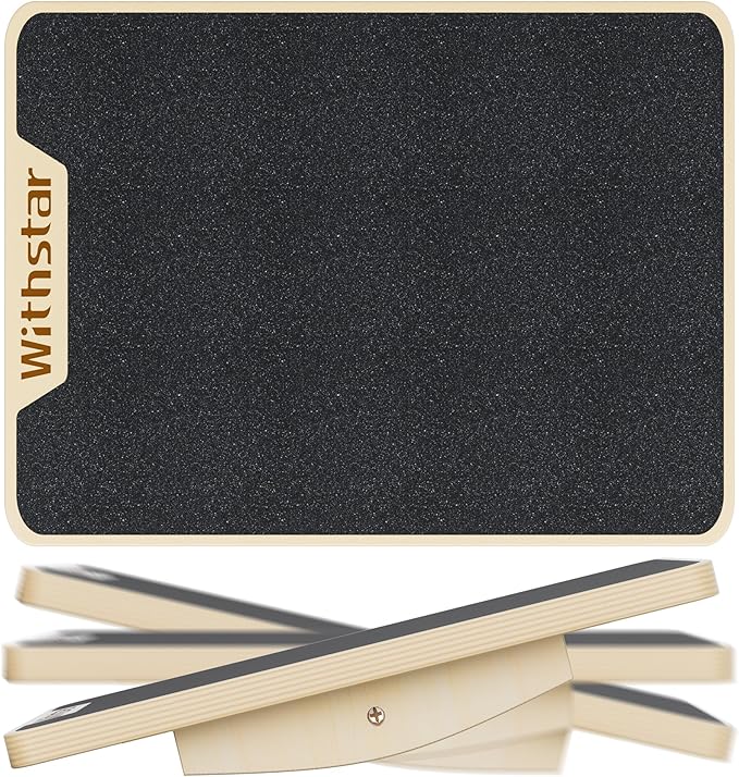 Balance Board Professional Wobble Board for Adults Anti-Slip 350LBS Balance Boards Anti-Slip Standing Desk Core Strength Wooden Balance Board