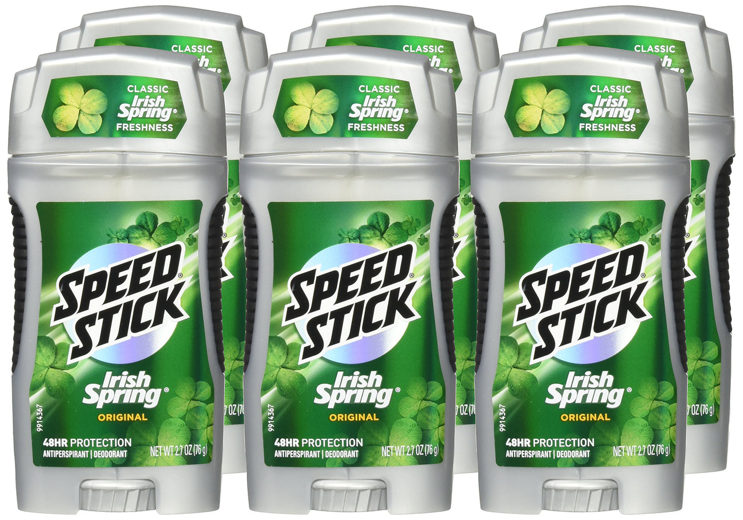Speed Stick Antiperspirant and Deodorant, Irish Spring Original - 2.7 ounce (6 Pack)