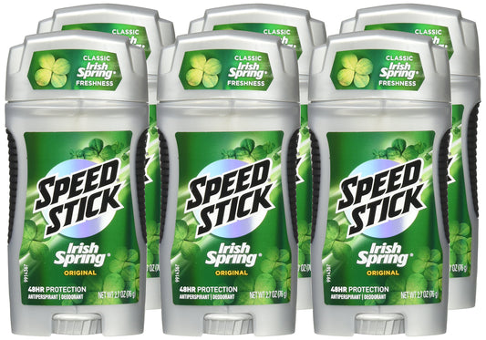 Speed Stick Antiperspirant and Deodorant, Irish Spring Original - 2.7 ounce (6 Pack)