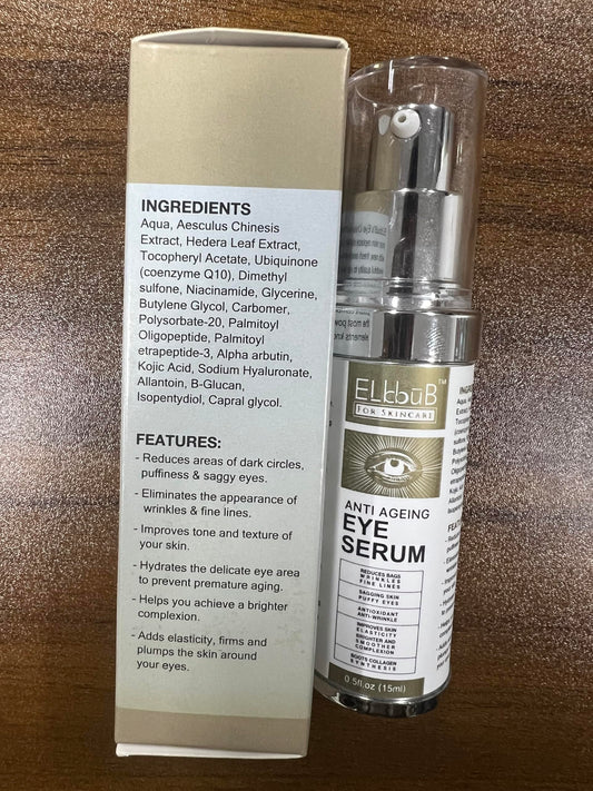 Anti Ageing Eye Cream - Anti Wrinkle Eye Serum for Puffy Eyes, Dark Circles, Eye Bags, Crows Feet, Wrinkles,Reduces Wrinkles Saggy Skin Puffy Eyes