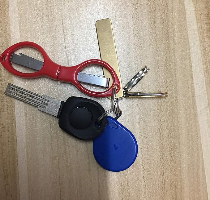 30 pieces Mini Travel Folding Scissors, small Foldable Portable Scissors, Bulk (Red)