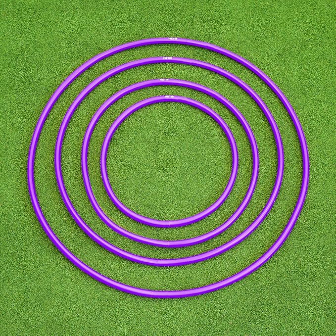 METIS Hula Hoops | Pack of 6 or 12 | Fitness, Exercise, Gymnastics, Kids, Adults, Dog Agility [Available in 4 Sizes]