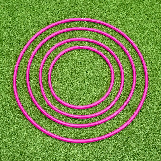 METIS Hula Hoops | Pack of 6 or 12 | Fitness, Exercise, Gymnastics, Kids, Adults, Dog Agility [Available in 4 Sizes]