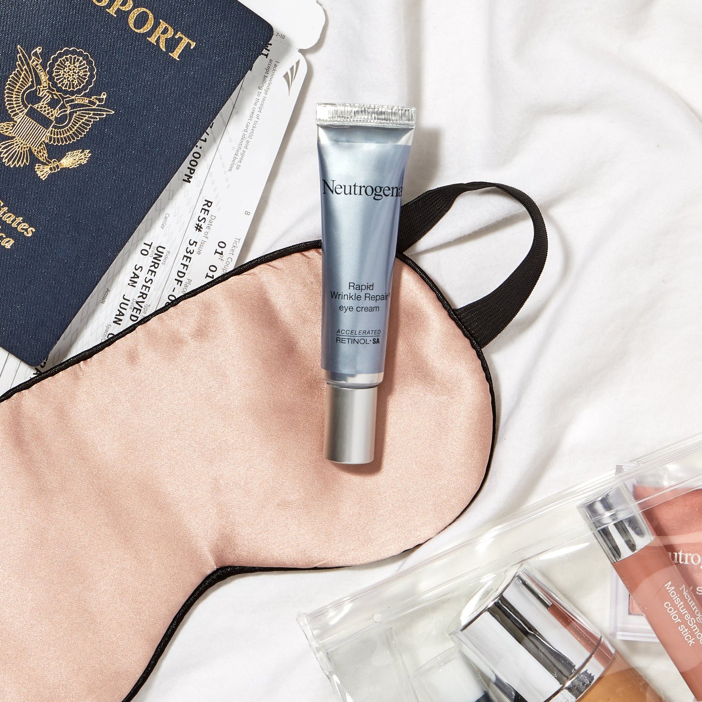 Neutrogena Rapid Wrinkle Repair Retinol Anti-Wrinkle Eye Cream for Dark Circles, Daily Eye Wrinkle Cream with Hyaluronic Acid & Retinol, Paraben-Free, 0.5 fl. oz