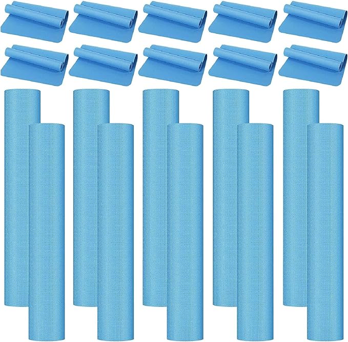 10 Pack Yoga Mats Bulk, 68'' x 24'' x 4mm Thick Yoga Mats for Kids and Adult Gym Mats Bundle Latex Free Exercise Mats with Non Slip Texture for Outdoor Yoga, Pilates or Workout