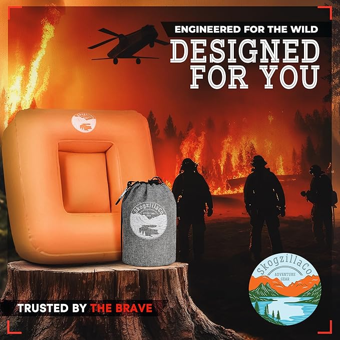 TrailNeck 1.0 camping pillow-Compact, portable, packable, camping essentials, outdoor gear, hiking, backpacking, deployments, beach, car, plane travel pillow. Firm pillows for multi-position sleepers.