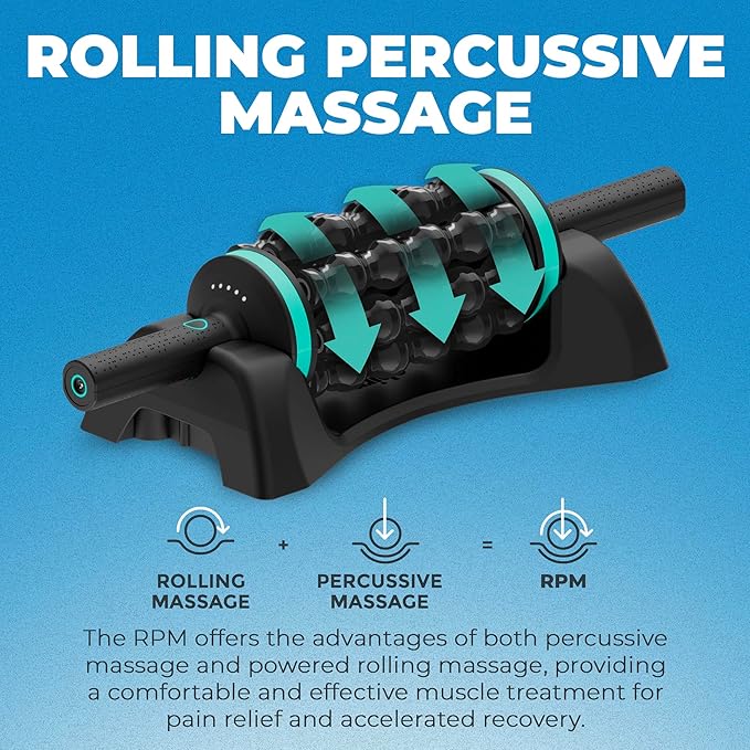 Chirp RPM + XR 6" Wheel Bundle - Rolling Percussive Massager and Foam Roller Wheel, Supports Deep Tissue Massage and Back Pain Relief