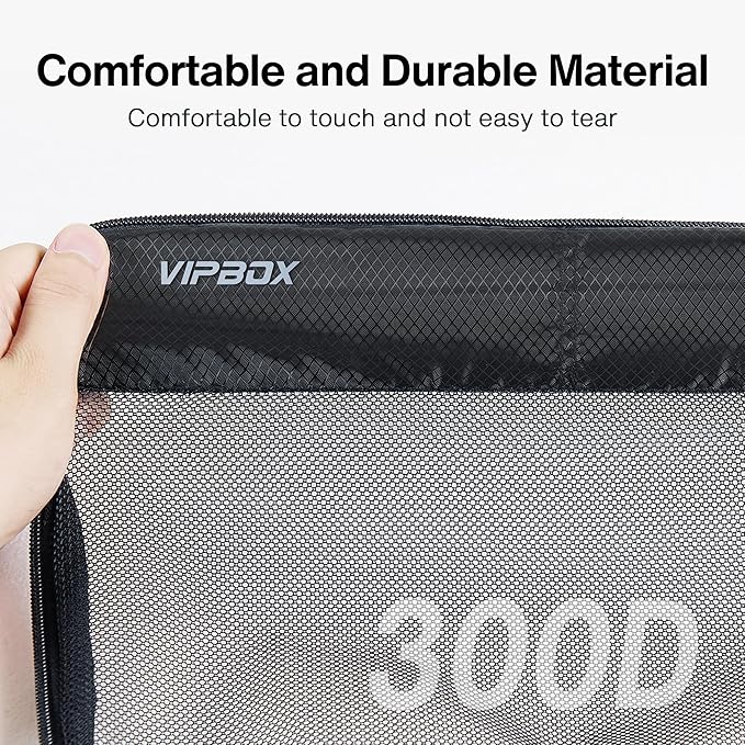 5 Set Packing Cubes Travel for Luggage Durable Suitcases Organizer Bags Lightweight Airplane Travel Vacation Essentials Accessories for Carry on (Black)