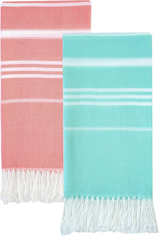 2 Packs Turkish Beach Towels Quick Dry Sand Free Oversized Bath Pool Swim Towel Extra Large XL Big Blanket Adult Travel Essentials Cruise Accessories Must Haves Clearance Vacation Stuff