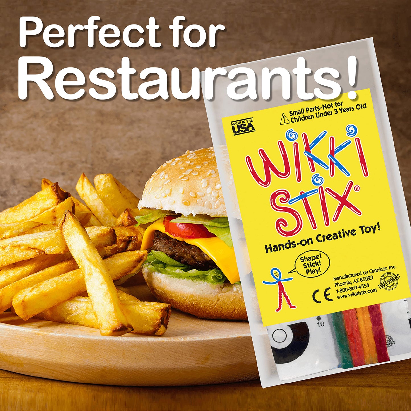 Wikki Stix Mini Play Paks, 250 Individual paks! Great for Restaurants, Parties, Travel, classrooms Giving, Made in The USA!