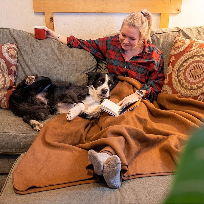 Arcturus Military Wool Blanket - Warm, Thick, Washable - Great for Outdoors, Camping, Stadium Blanket, Picnics, Travel - Car & Bushcraft Survival Kits