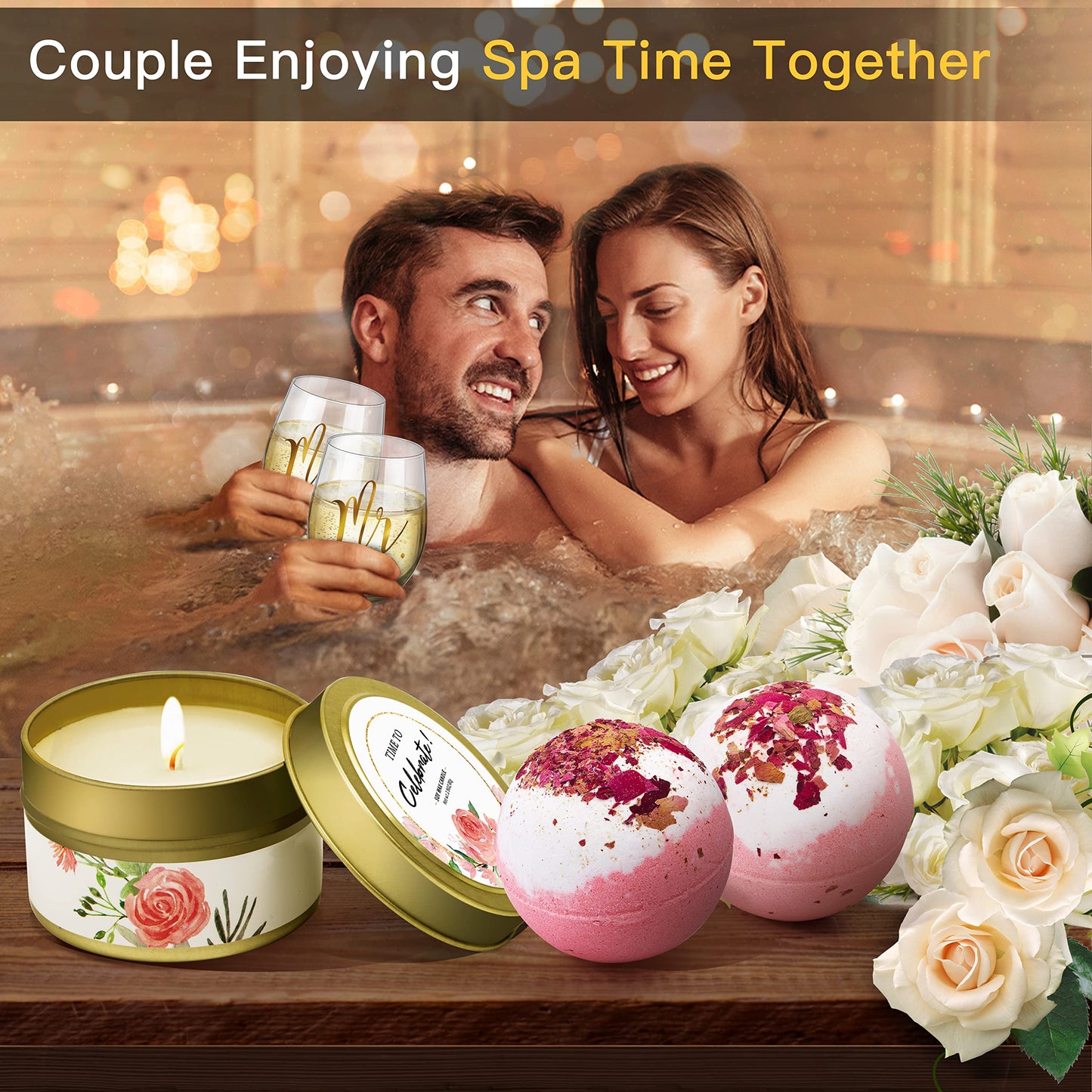 Yorktend Wedding and Engagement Gift for Couples - Valentine's Day, Bride and Groom, Newlywed Mr and Mrs, Honeymoon Essentials, Anniversary, Just Married, Travel