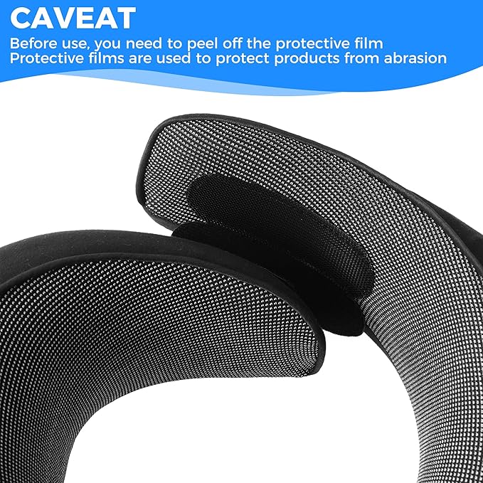 Travel Pillow,Travel Neck Pillows for Airplanes,Comfortable Breathable Cover,Memory Foam 360 Degree Support Stowable Pillows,Ideal Accessory for Sleeping Offices and Cars(Pure Black)