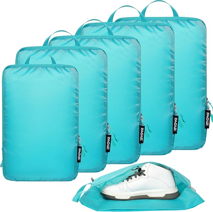 BAGAIL 6 Set Ultralight Compression Packing Cubes Packing Organizer for Travel Accessories Luggage Suitcase Backpack