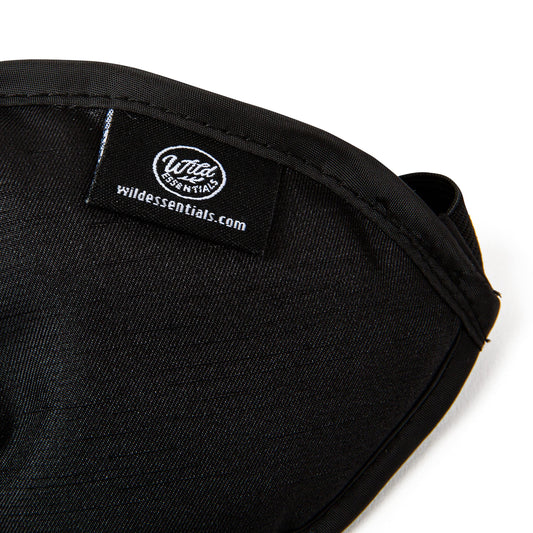 Wild Essentials Infusion Sleep Mask Infused with French Lavender, Includes resealable Pouch to Keep Fresh, Nose Bridge to Block Light Below Eyes, Aromatherapy, Calming, Relaxing, Black