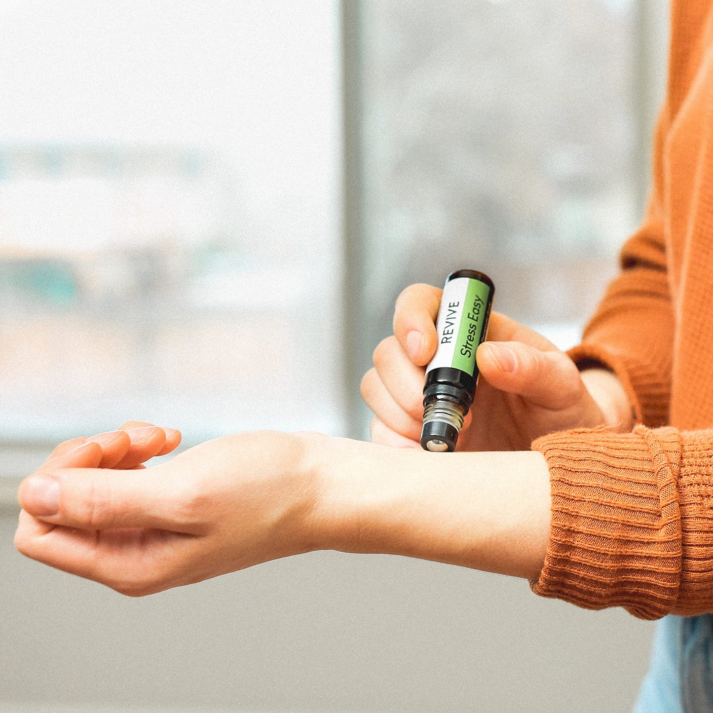 Stress Easy Roll-On by Revive Essential Oils - 100% Pure Therapeutic Grade, for Diffuser, Humidifier, Massage, Aromatherapy, Skin & Hair Care