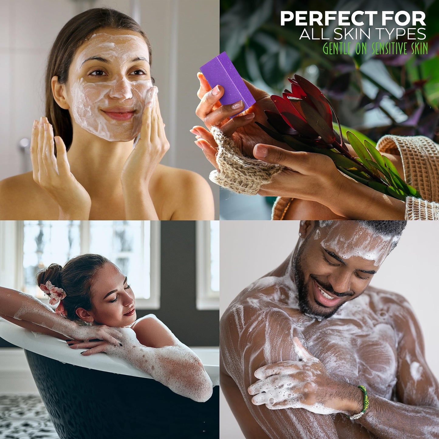 Lavender and Goats Milk Soap Bar. Natural Lavender Soap with Organic Shea Butter & Pure Essential Oils. Gentle for Face and Body. For Men, Women & Teens. Handmade in USA. (2 pack)