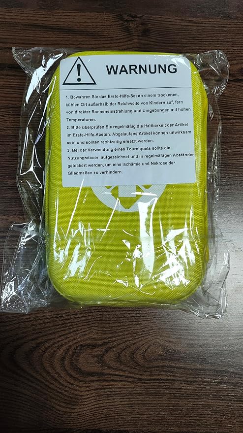 276PCS Hiking First Aid Kit for Home Personal Emergency Supplies Compact Bag for Backpack, First Aid Essentials Survival Kit for Business Travel Car Yellow AMORNING