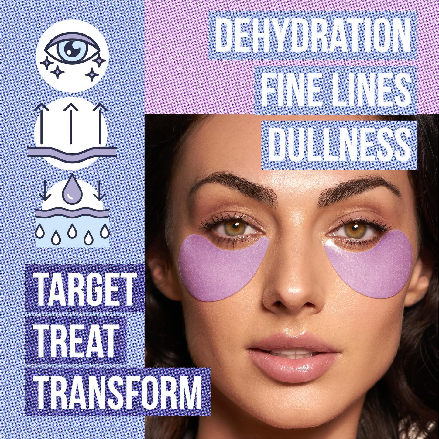 DIAMOND GAZE Under Eye Patches 28 Pairs, Rejuvenate Eye Area, Soothing Hydrate Brighten Skin, Plumps Fine Lines, Hydrogel Eye Mask with Retinol, Niacinamide and Polyglutamic Acid, Eye Gel Pads