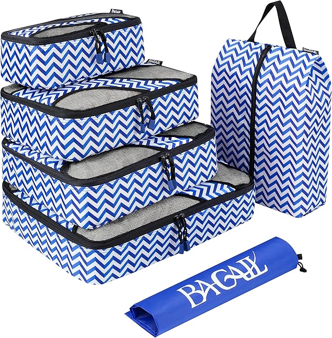 BAGAIL 6 Set Packing Cubes,Travel Luggage Packing Organizers