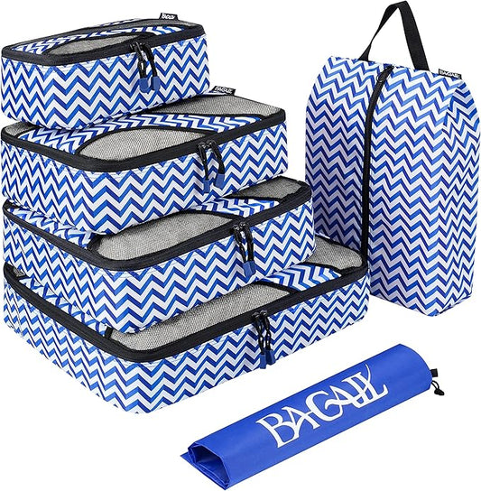 BAGAIL 6 Set Packing Cubes,Travel Luggage Packing Organizers